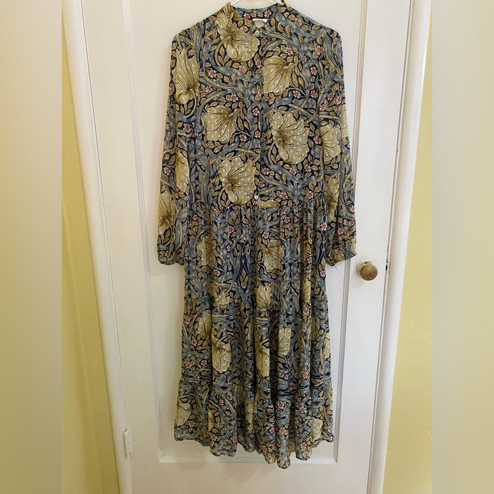 WILLIAM MORRIS & CO. x H&M Floral Maxi Dress Size 0
